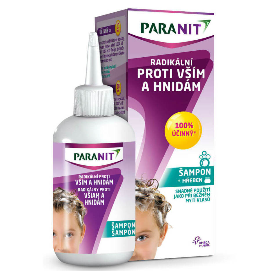 PARANIT Paranit Radikální šampon 100 ml + hřeben
