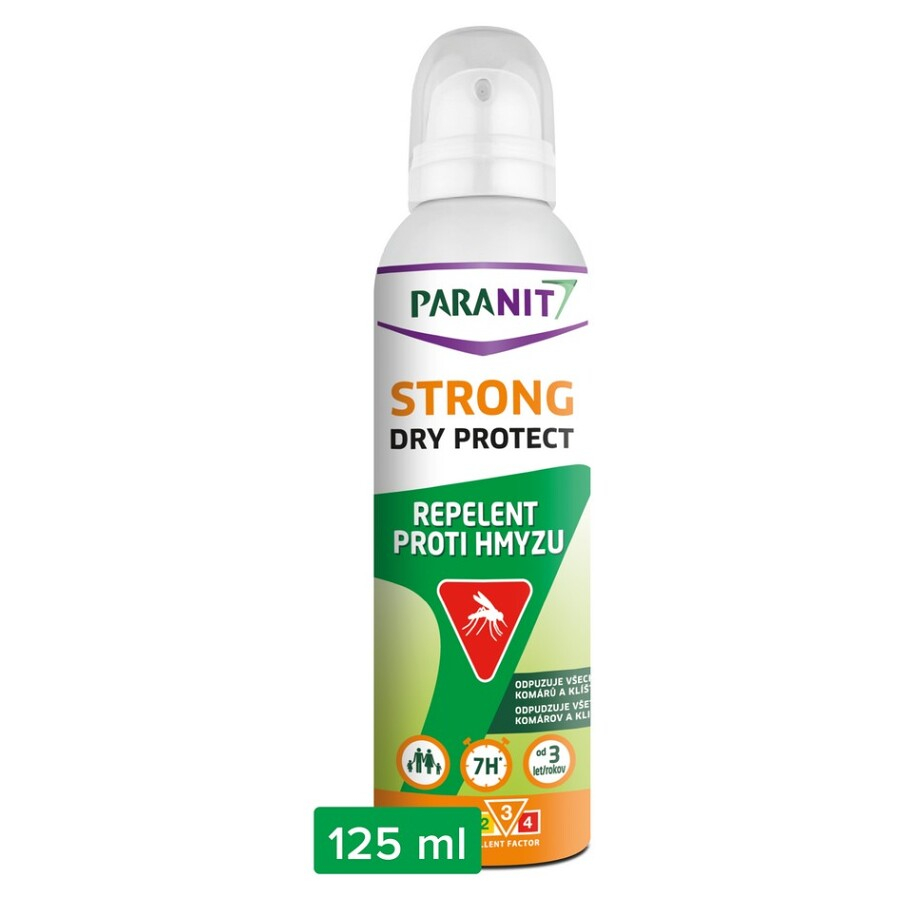 Levně PARANIT Strong Dry Protect Repelent proti hmyzu 125 ml