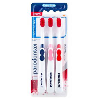 PARODONTAX Gentle Clean Triopack Zubní kartáček Extra Soft 3 ks (Klasické kartáčky) - Čistící