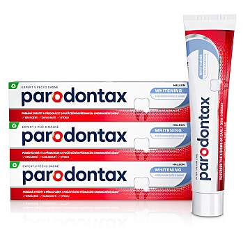 PARODONTAX Whitening Zubní pasta 3 x 75 ml (Zubní pasty na citlivé zuby a dásně)