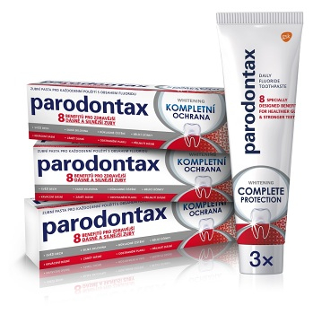 PARODONTAX Kompletní ochrana Zubní pasta Whitening 3 x 75 ml