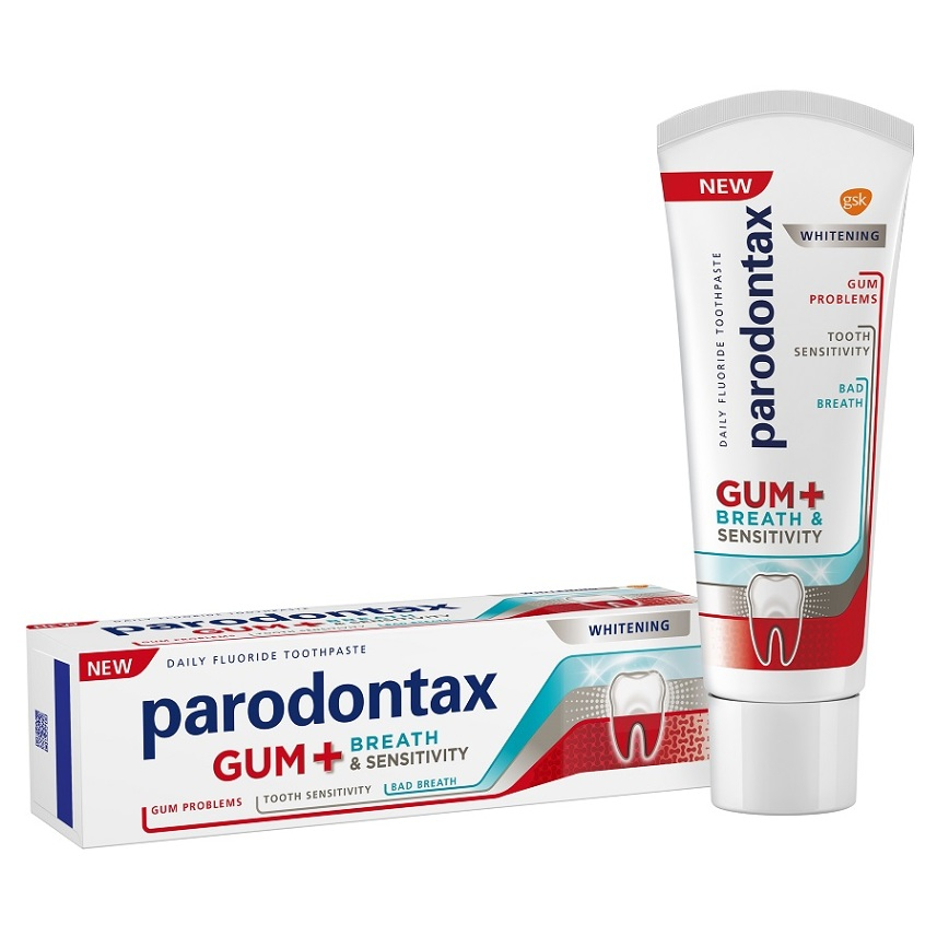 E-shop PARODONTAX Zubní pasta pro dásně, dech & citlivé zuby Whitening 75 ml