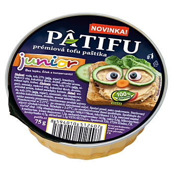 PATIFU Alternativa paštiky junior 75 g (Paštiky a pomazánky) - Vícesložkové