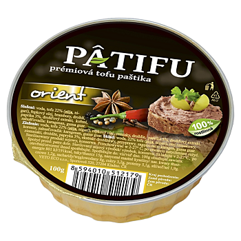 PATIFU Alternativa paštiky orient 100 g (Paštiky a pomazánky) - Vícesložkové, Slané