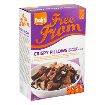 PEAK´S Crispy pillows Čokoládové polštářky plněné vanilkou 150 g