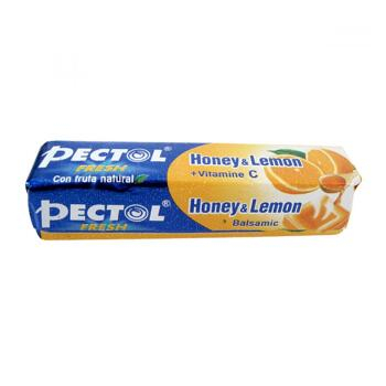 Pectol - citrón + med + vit. C citronový drops b. c. 30 g 