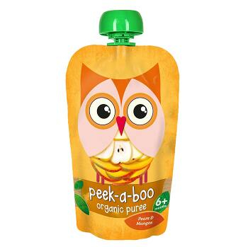 PEEK-A-BOO Puree Hruška a mango 113 g