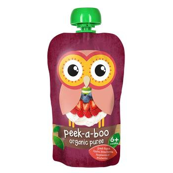PEEK-A-BOO Řecký jogurt a jahody, borůvky, maliny 113 g