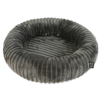 DOG FANTASY Stripe Pelech pro psy kulatý šedivý 40 cm (Deky, pelechy a tašky na psy)