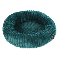 DOG FANTASY Stripe Pelech pro psy kulatý smaragdově zelený 40 cm