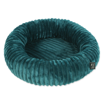 DOG FANTASY Stripe Pelech pro psy kulatý smaragdově zelený 40 cm (Deky, pelechy a tašky na psy)