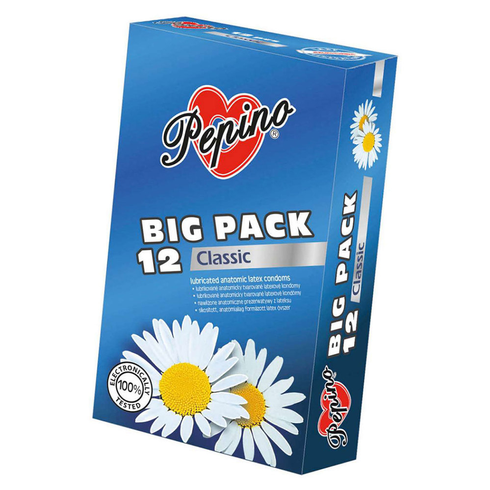 Levně PEPINO Classic Big pack pánské kondomy 12 kusů