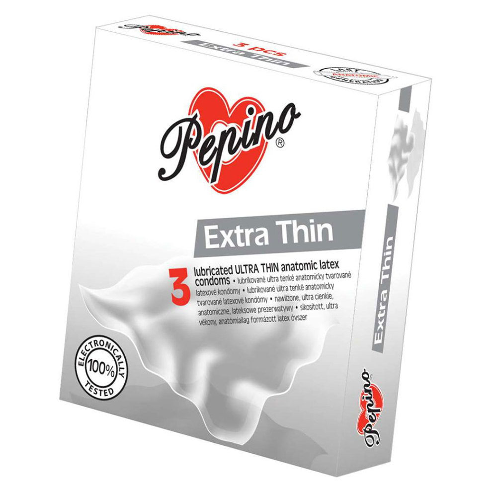 Levně PEPINO Kondomy Extra Thin 3 kusy