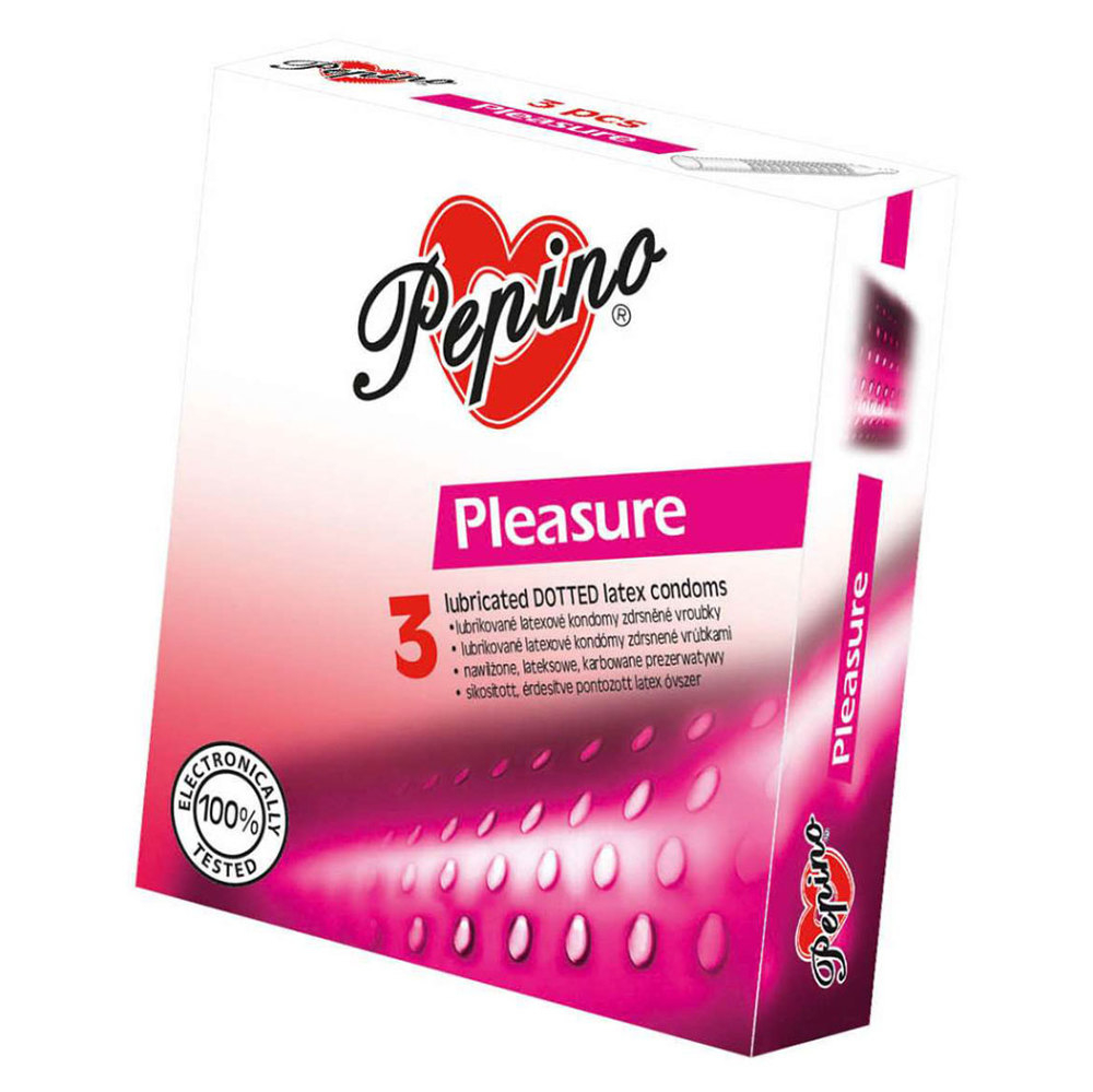 Levně PEPINO Pleasure Kondomy 3 kusy