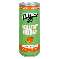 PERFECTTED Healthy matcha energy drink broskev 250 ml