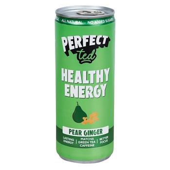 PERFECTTED Healthy matcha energy drink hruška a zázvor 250 ml (Džusy, mošty, smoothies)