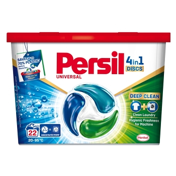PERSIL Kapsle na praní 4 v 1 Discs Universal 22 praní (Prací kapsle, tablety)