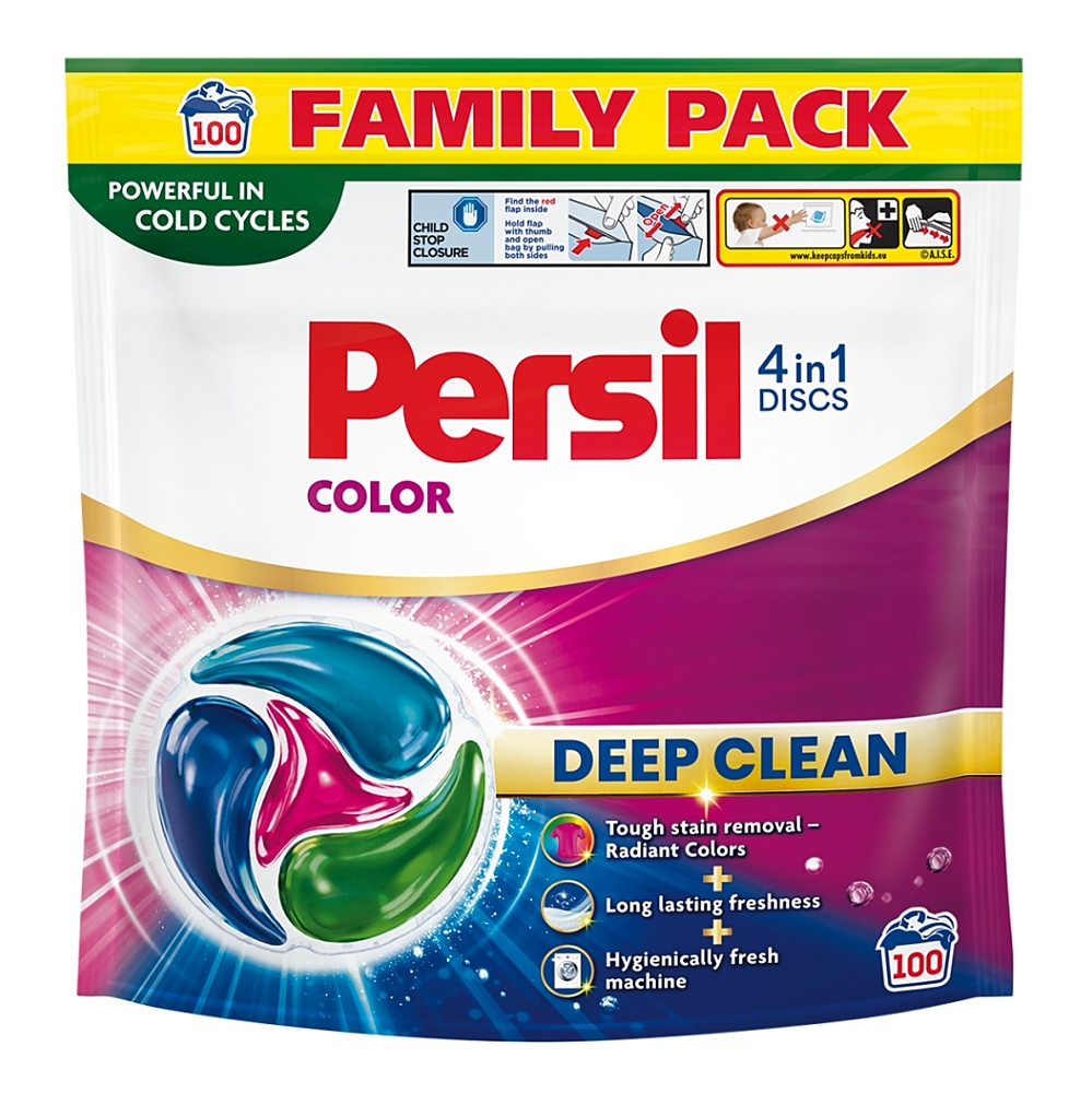 PERSIL Prací kapsle Deep Clean 4in1 Discs Color Family 100 praní