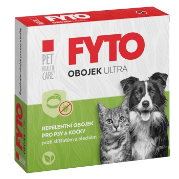 PET HEALTH CARE FYTO Ultra obojek pro psy a kočky 65 cm (Obojky proti klíšťatům a blechám pro psy)