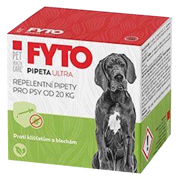 PET HEALTH CARE FYTO Pipeta ultra pro psy od 20 kg 6x10 ml
