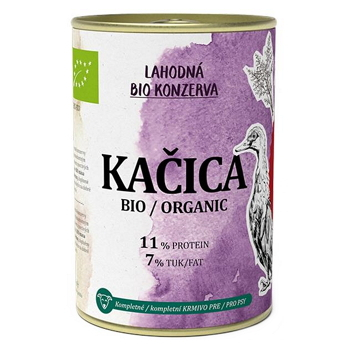 PET FARM FAMILY Kačica konzerva pro psy BIO 400 g (Konzervy pro psy)