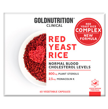 GOLDNUTRITION Clinical red yeast rice 60 kapslí (Doplňky stravy na cholesterol a srdce)