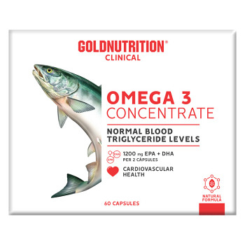 GOLDNUTRITION Omega 3 concentrate 60 kapslí