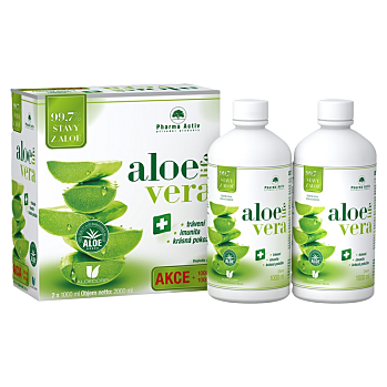 PHARMA ACTIV Aloe Live 1000 ml 1+1 ZDARMA (Bylinky na detoxikaci těla) - Přírodní