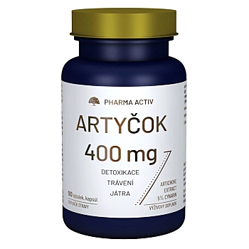 PHARMA ACTIV Artyčok 400mg 90 tobolek (Detoxikace celého těla) - Jednosložkové