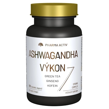 PHARMA ACTIV Ashwagandha výkon 90 tobolek (Stres) - Vícesložkové