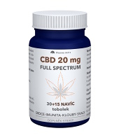 PHARMA ACTIV CBD 20 mg full spectrum 30 + 15 tobolek NAVÍC