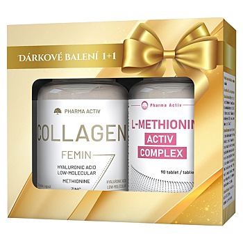 PHARMA ACTIV Collagen femin 90 tobolek + L-methionin activ complex 90 tablet (Vitamíny na pleť) - Vícesložkové