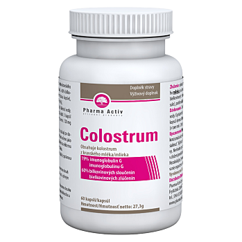 PHARMA ACTIV Colostrum 60 kapslí (Kolostrum na imunitu) - Jednosložkové, Přírodní