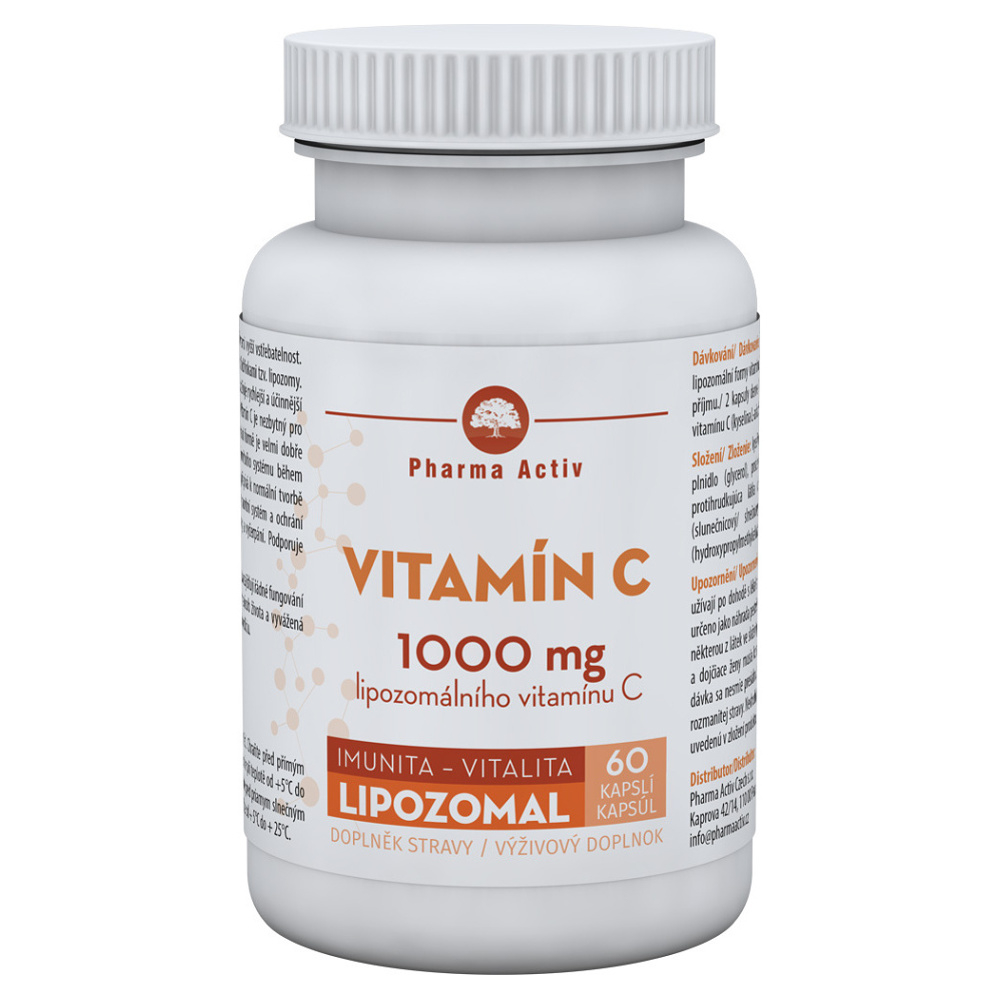 E-shop PHARMA ACTIV Lipozomal vitamín C 1000 mg 60 kapslí