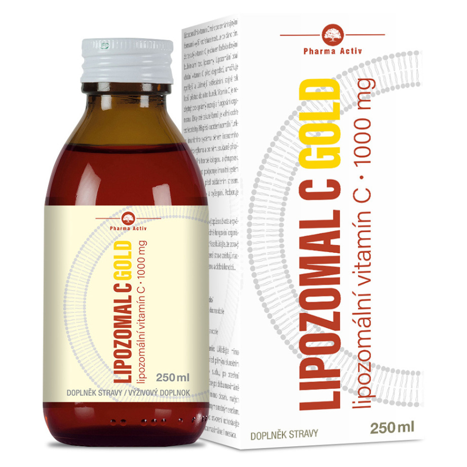 Levně PHARMA ACTIV Lipozomal C Gold 1000 mg 250 ml