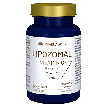 PHARMA ACTIV Lipozomal vitamín C 1000 mg 60 kapslí (Vitamín C) - Jednosložkové, Lipozomální