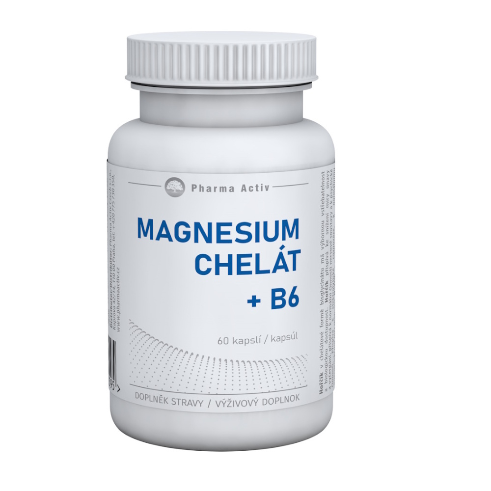 E-shop PHARMA ACTIV Magnesium chelát + B6 60 kapslí