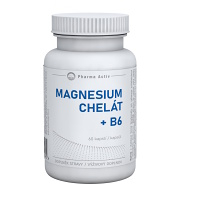 PHARMA ACTIV Magnesium chelát + B6 60 kapslí