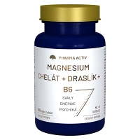 PHARMA ACTIV Magnesium Chelát + Draslík + B6 60 tablet