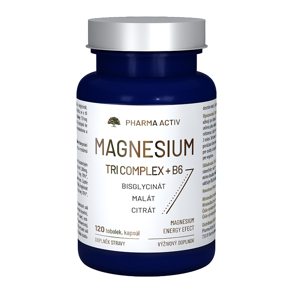 PHARMA ACTIV Magnesium TRI COMPLEX + B6 120 tobolek