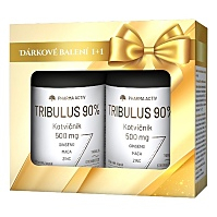 PHARMA ACTIV Tribulus 90% kotvičník 500 mg dárkové balení 180 tobolek