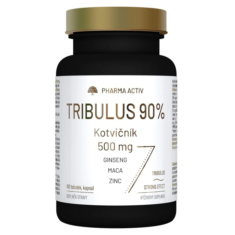 PHARMA ACTIV Tribulus 90% kotvičník 500 mg 90 tobolek
