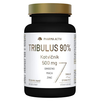 PHARMA ACTIV Tribulus 90% kotvičník 500 mg 90 tobolek (Potence, erekce) - Vícesložkové