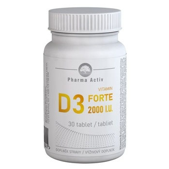 PHARMA ACTIV Vitamín D3 forte 2000 IU 30 tablet