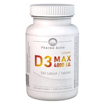 PHARMA ACTIV Vitamin D3 MAX 4000 I.U. 100 tablet