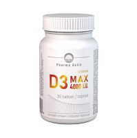 PHARMA ACTIV Vitamin D3 MAX 4000 I.U. 30 tablet