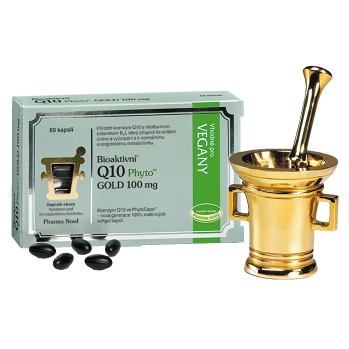 PHARMA NORD Bioaktivni Q10 Phyto Gold 100mg 60 kapslí (Na energii, při únavě) - Vícesložkové