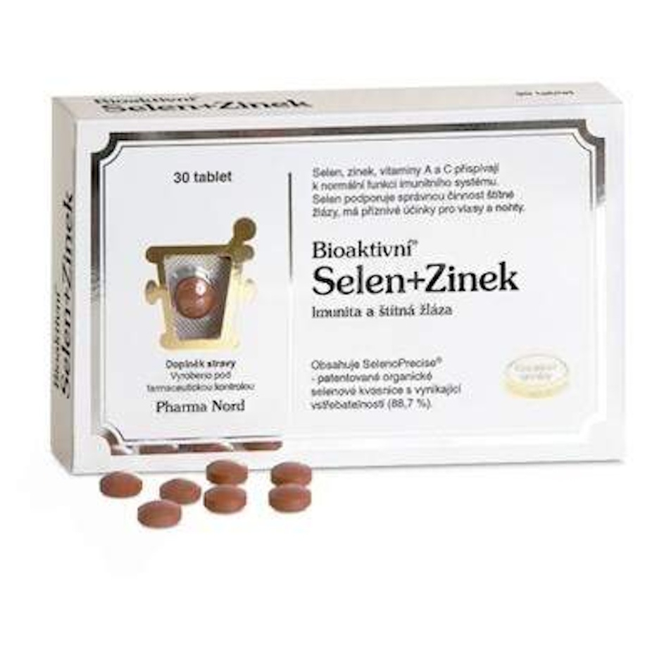 PHARMA NORD Bioaktivní selen + zinek 30 tablet