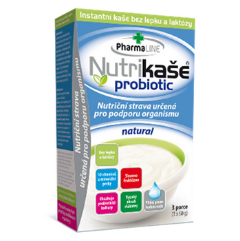 PHARMALINE Nutrikaše probiotic Natural 3 x 60 g