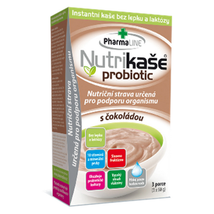 E-shop PHARMALINE Nutrikaše probiotic S čokoládou 3x60 g